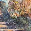 Autumn in full color. 19 by 23 on Bristol board. Pastel and acrylic paint