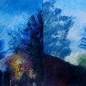 Dawn to Daylight, 56" 
                      x 17" pastel on bristol paper, 2015